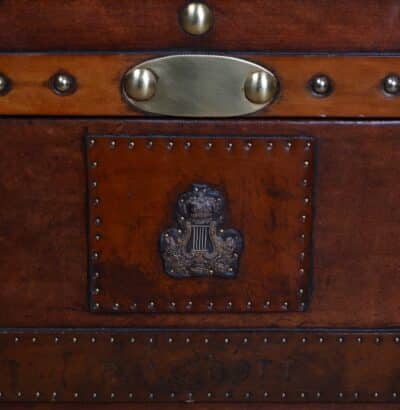 Leather Officer’s Trunk SAI3324 trunk Antique Boxes 8