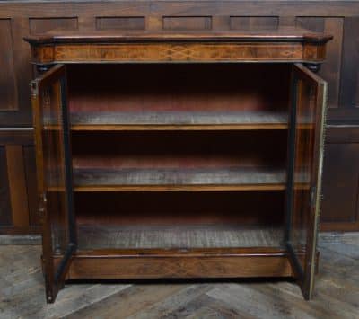 Victorian Walnut Bookcase / Display Cabinet SAI3302 Victorian Antique Bookcases 12