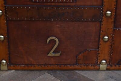 Leather Officer’s Trunk SAI3324 trunk Antique Boxes 9