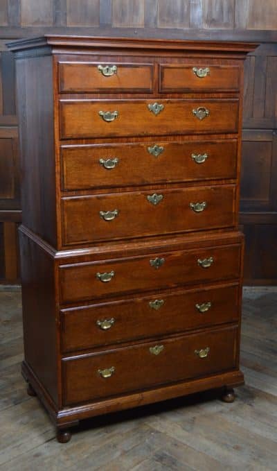 Georgian Oak Chest On Chest SAI3174 Antique Draws 3