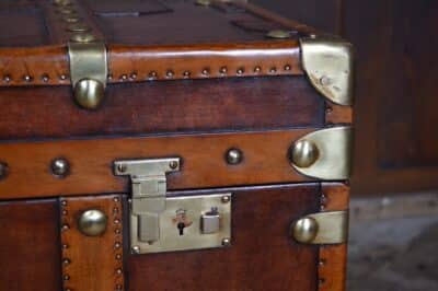 Leather Officer’s Trunk SAI3324 trunk Antique Boxes 10