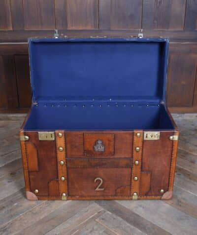 Leather Officer’s Trunk SAI3324 trunk Antique Boxes 12