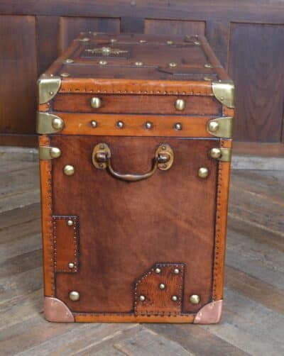 Leather Officer’s Trunk SAI3324 trunk Antique Boxes 14