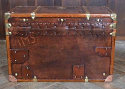 Leather Officer’s Trunk SAI3324 trunk Antique Boxes 15