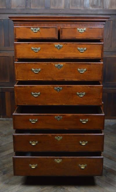 Georgian Oak Chest On Chest SAI3174 Antique Draws 8