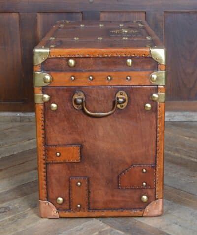 Leather Officer’s Trunk SAI3324 trunk Antique Boxes 16