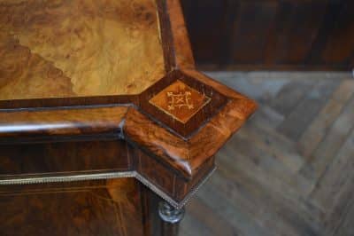 Victorian Walnut Bookcase / Display Cabinet SAI3302 - Image 18