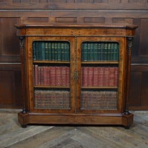 Victorian Walnut Bookcase / Display Cabinet SAI3302 Victorian Antique Bookcases