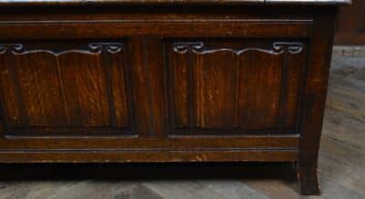 Edwardian Monk’s Bench / Hall Seat / Settle SAI3316 - Image 7