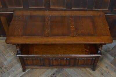 Edwardian Monk’s Bench / Hall Seat / Settle SAI3316 Antique Benches 12