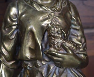 Pierre Louis Détrier Bergère Bronze Figure SAI3327 - Image 7