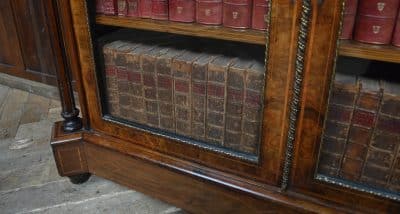 Victorian Walnut Bookcase / Display Cabinet SAI3302 Victorian Antique Bookcases 24