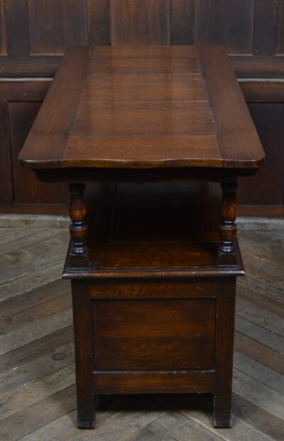 Edwardian Monk’s Bench / Hall Seat / Settle SAI3316 - Image 13