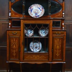 Edwardian Mahogany Display Cabinet SAI3303 Edwardian morror back sideboard Antique Cabinets