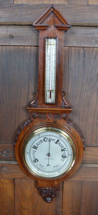 Mason & Sons Mahogany Aneroid Barometer SAI3339 Antique Barometers 3