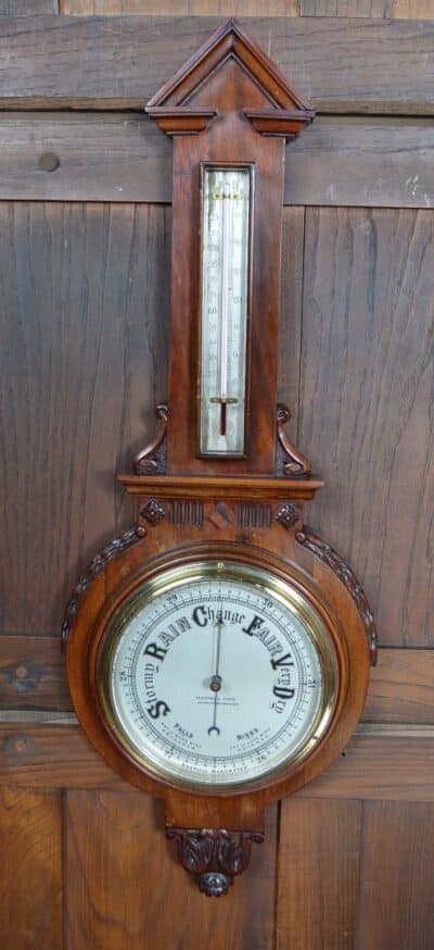 Mason & Sons Mahogany Aneroid Barometer SAI3339 - Image 2