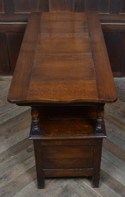 Edwardian Monk’s Bench / Hall Seat / Settle SAI3316 - Image 14