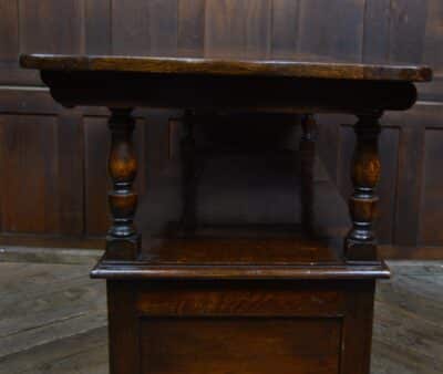 Edwardian Monk’s Bench / Hall Seat / Settle SAI3316 - Image 15