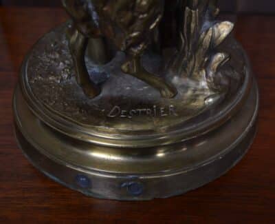 Pierre Louis Détrier Bergère Bronze Figure SAI3327 - Image 12