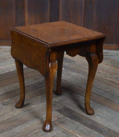 Edwardian Walnut Drop Leaf Table SAI3317 Antique extending dining table Antique Tables 3
