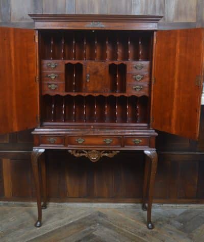 Walnut Office Cabinet On Stand SAI3268 Antique Cabinets 4