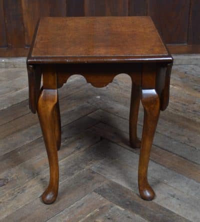 Edwardian Walnut Drop Leaf Table SAI3317 Antique extending dining table Antique Tables 6