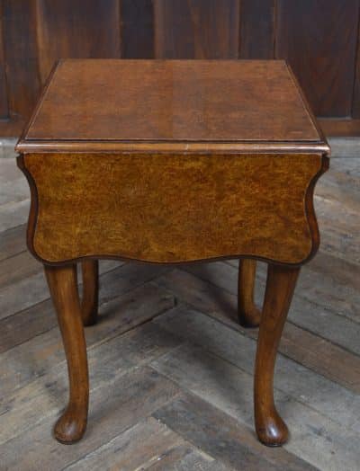 Edwardian Walnut Drop Leaf Table SAI3317 Antique extending dining table Antique Tables 9