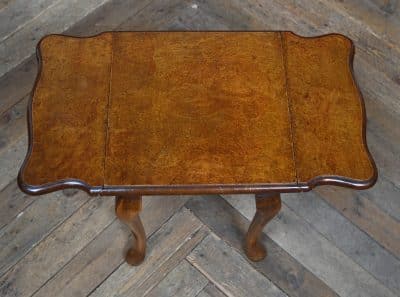 Edwardian Walnut Drop Leaf Table SAI3317 Antique extending dining table Antique Tables 11