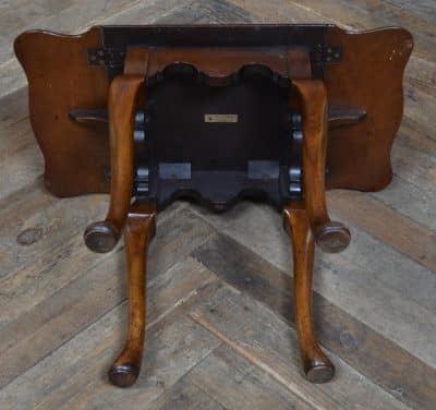 Edwardian Walnut Drop Leaf Table SAI3317 Antique extending dining table Antique Tables 12