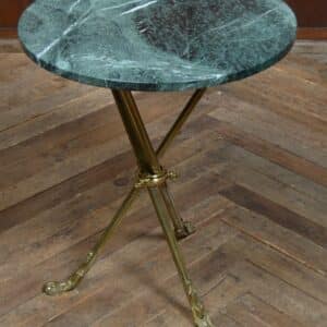 Edwardian Marble Top Table SAI3318 brass Antique Tables