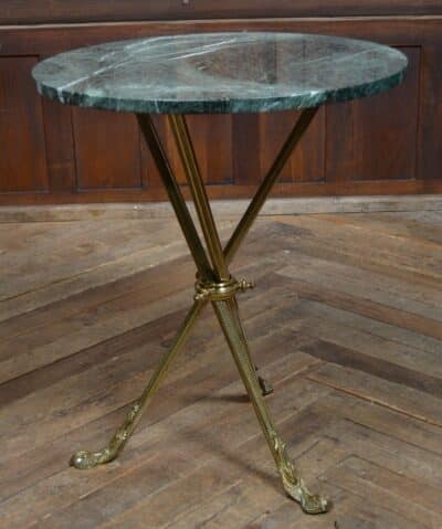 Edwardian Marble Top Table SAI3318 brass Antique Tables 5