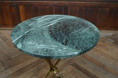 Edwardian Marble Top Table SAI3318 brass Antique Tables 6