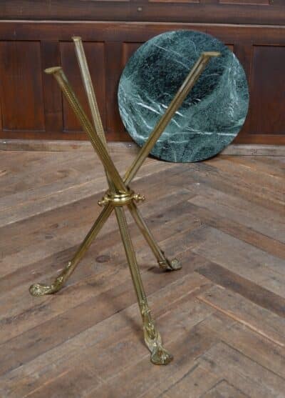 Edwardian Marble Top Table SAI3318 brass Antique Tables 8