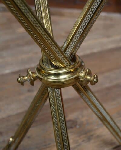 Edwardian Marble Top Table SAI3318 brass Antique Tables 10
