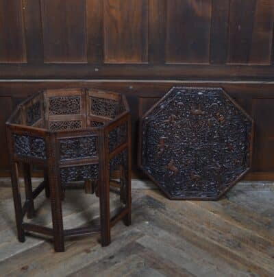 Islamic Octagonal Folding Occasional Table SAI3330 islamic Antique Tables 17