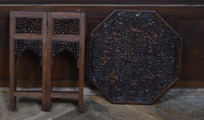 Islamic Octagonal Folding Occasional Table SAI3330 islamic Antique Tables 18