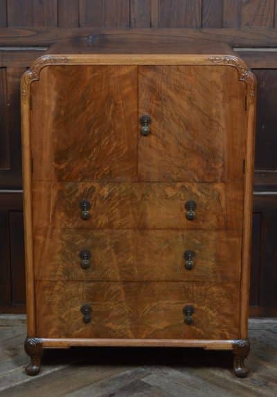 Walnut Tallboy SAI3320 Antique Antique Chest Of Drawers 3