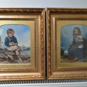 Pair John Mc Ghie (1867-1952) Scottish Antique Scottish paintings Antique Art