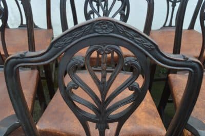 Set of 11 Geo III mahogany dining chairs Antique Chairs Antique Chairs 4
