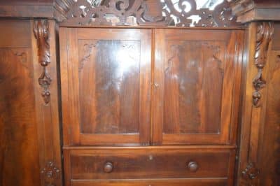 Victorian Combination wardrobe Antiques Scotland Antique Furniture 4