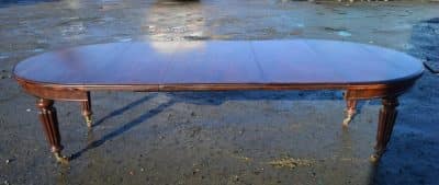 Large Victorian extending dining table
