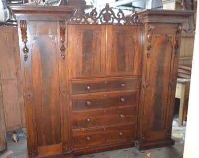 Victorian Combination wardrobe Antiques Scotland Antique Furniture 3