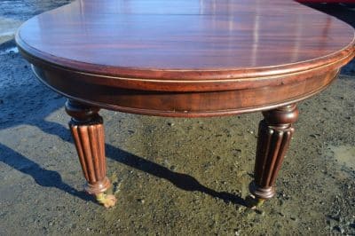 Large Victorian extending dining table 19th century Antique Furniture 6