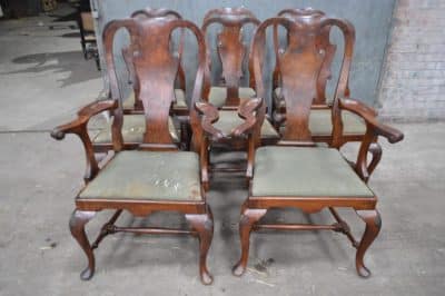 George II set of eight walnut dining chairs Antiques Scotland Antique Chairs 4