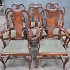 George II set of eight walnut dining chairs Antiques Scotland Antique Chairs 3