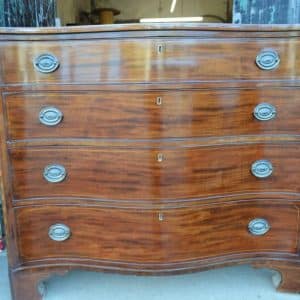 George III Serpentine chest of drawers Antiques Scotland Antique Chest Of Drawers