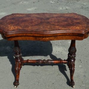 Victorian Burr walnut games table Antiques Scotland Antique Furniture