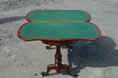 Victorian Burr walnut games table Antiques Scotland Antique Furniture 7