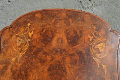 Victorian Burr walnut games table - Image 6