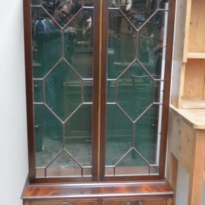 Edwardian mahogany glass shelve cabinet Antiques Scotland Antique Art